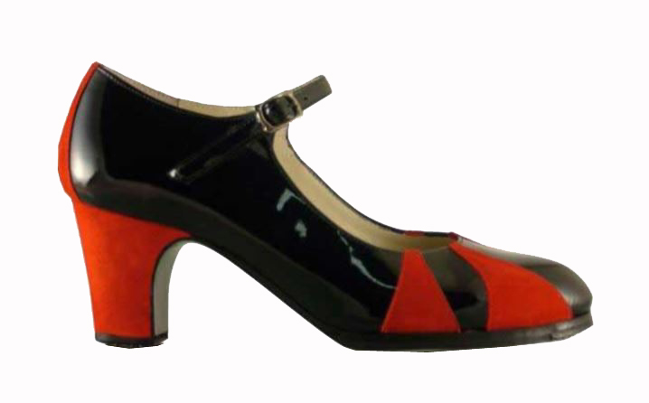 Triángulos. Chaussures de flamenco personnalisées Begoña Cervera